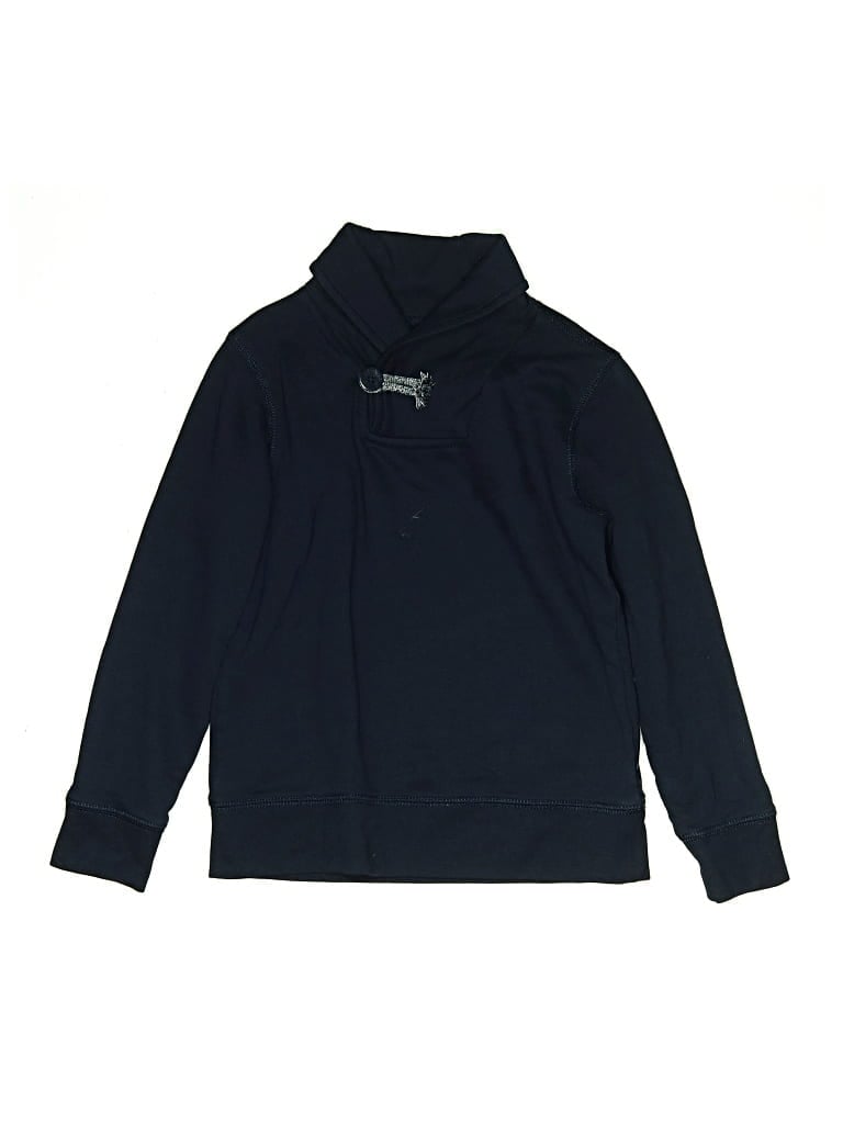 Pre-owned Crewcuts Outlet Kids' Pullover Hoodie In Blue