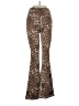 No Comment Animal Print Brown Casual Pants Size XS - photo 1