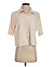 BTFBM 100% Polyester Color Block Ivory Short Sleeve Blouse Size S - photo 1