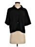 BTFBM 100% Polyester Solid Black Short Sleeve Blouse Size S - photo 1