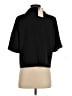BTFBM 100% Polyester Solid Black Short Sleeve Blouse Size S - photo 2