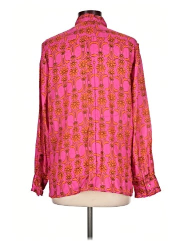 Vilagallo Long Sleeve Silk Top (view 2)