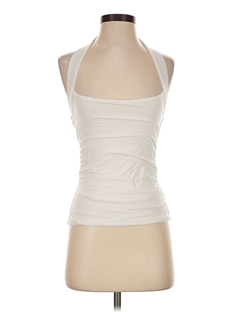 Pre-owned Wilfred Tank Top Ivory Halter Neckline Tops