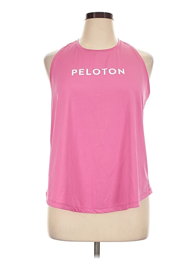 Pre-owned Peloton Sleeveless T-shirt In Pink