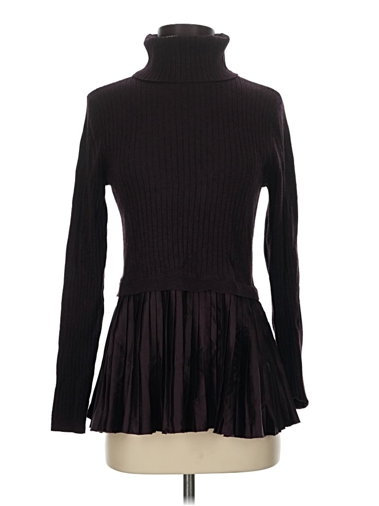 Pre-owned Nine West Turtleneck Sweater In Black