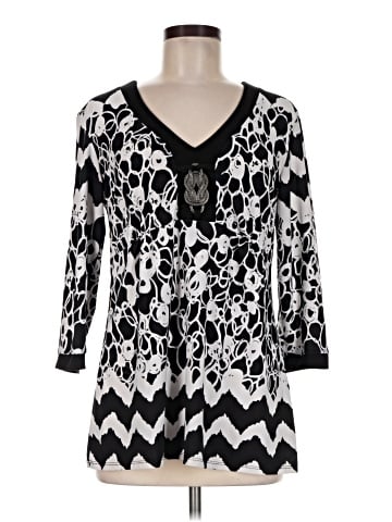 Notations 3/4 Sleeve Blouse (view 1)