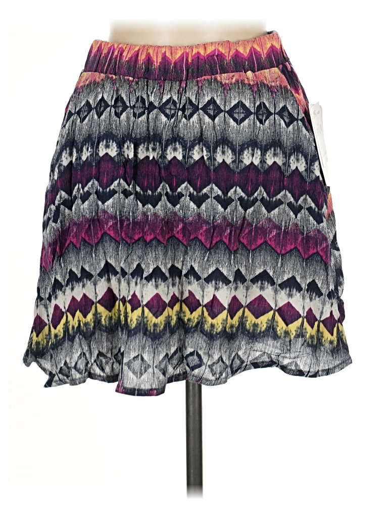 Lily White Casual Skirt In Purple