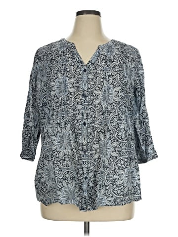 Croft & Barrow 3/4 Sleeve Blouse (view 1)