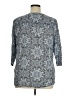 Croft & Barrow Blue 3/4 Sleeve Blouse Size 1X - photo 2