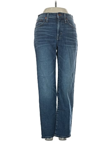 Madewell Mid-Rise Classic Straight Jeans in Carsondale Wash (view 1)