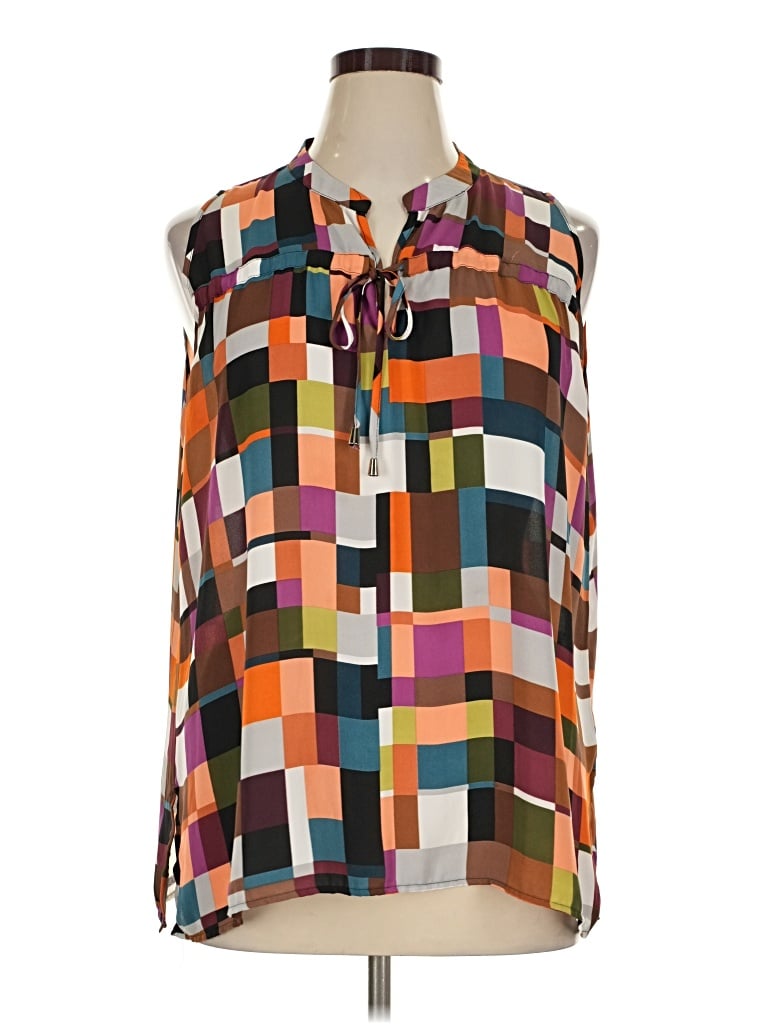 Pre-owned Spense Sleeveless Blouse In Orange