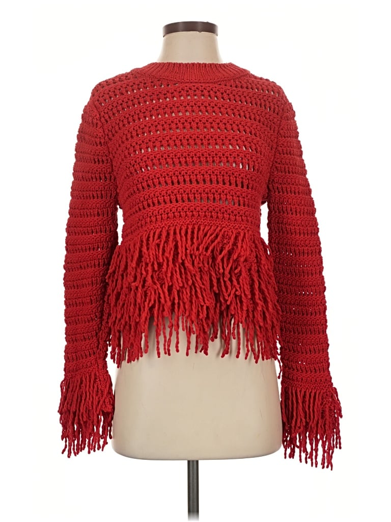 Zara Pullover Sweater In Red