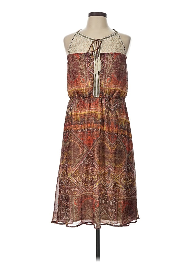 Pre-owned John Paul Richard Casual Dress In Brown