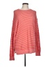 Michael Stars 100% Cotton Stripes Red Pullover Sweater Size Lg (2) - photo 1