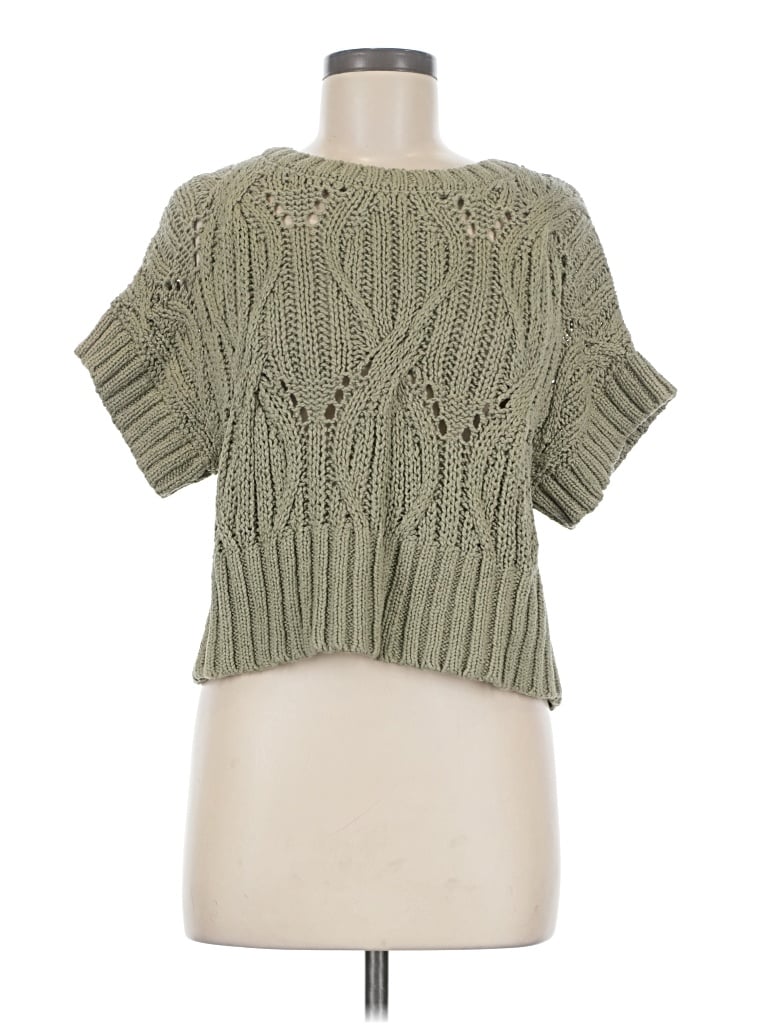 Pre-owned By Together Pullover Sweater In Green