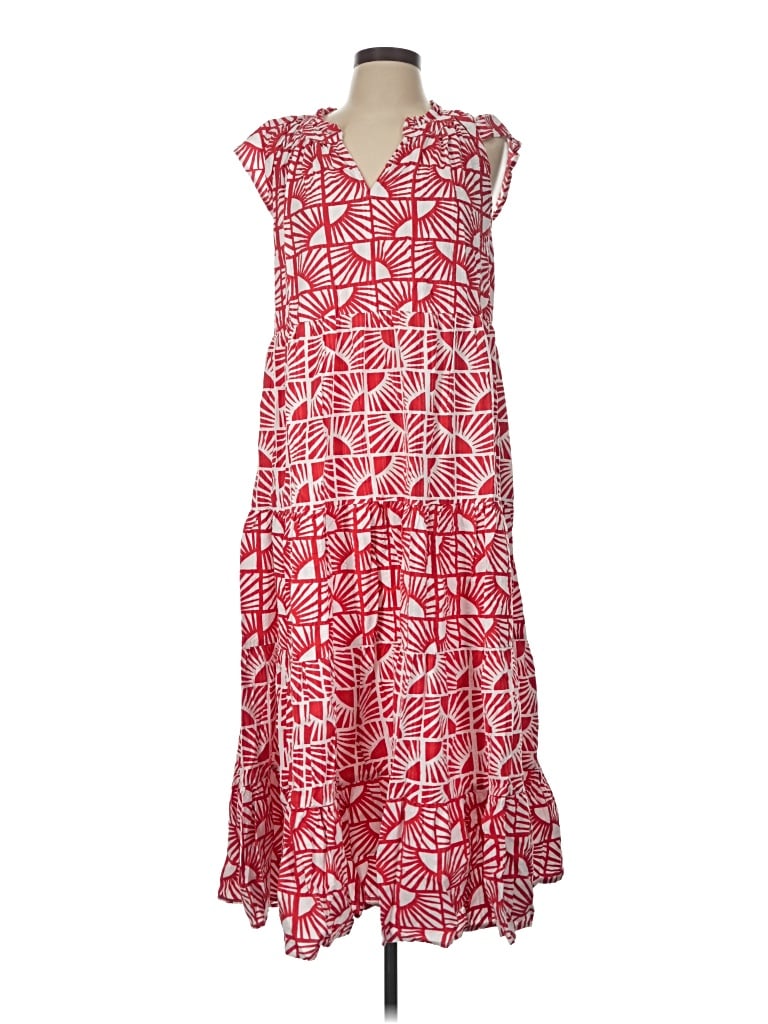 Pre-owned Wonderly Casual Dress In Red
