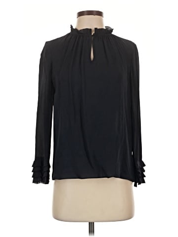 Rebecca Taylor Long Sleeve Silk Top (view 1)