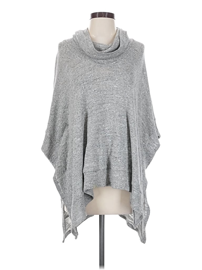 Pre-owned Splendid Poncho In Gray