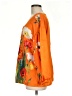 Unbranded Floral Graphic Tropical Orange 3/4 Sleeve Blouse Size M - photo 5