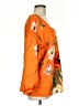 Unbranded Floral Graphic Tropical Orange 3/4 Sleeve Blouse Size M - photo 4