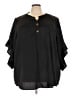 BLOOMCHIC 100% Polyester Black 3/4 Sleeve Blouse Size 28 - photo 1