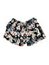 Papaya 100% Rayon Floral Black Shorts Size M - photo 2