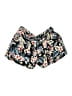Papaya 100% Rayon Floral Black Shorts Size M - photo 1