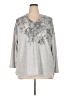 Cupio Silver Pullover Sweater Size 2X - photo 1