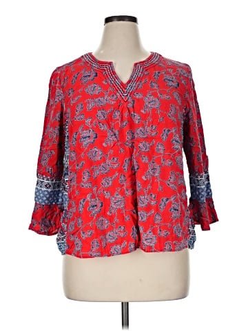 New Directions 3/4 Sleeve Blouse (view 1)