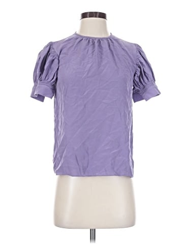 Rebecca Taylor Short Sleeve Silk Top (view 1)