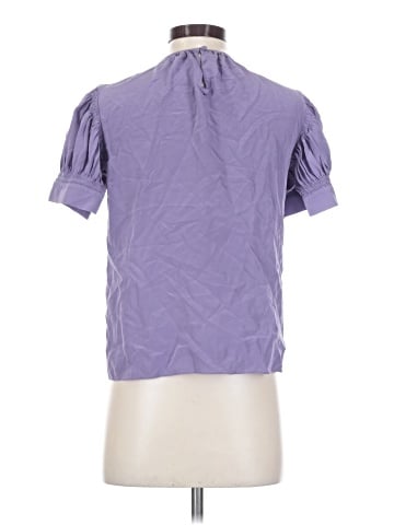 Rebecca Taylor Short Sleeve Silk Top (view 2)