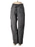 Madewell Chevron-herringbone Gray Jeans Size 28WP - photo 1