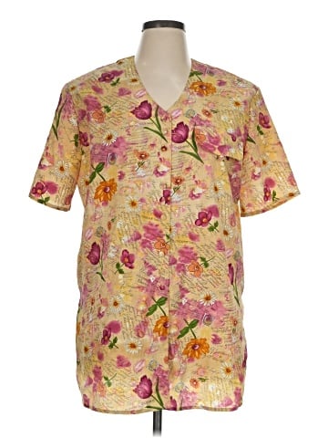 Christie & Jill Short Sleeve Blouse (view 1)
