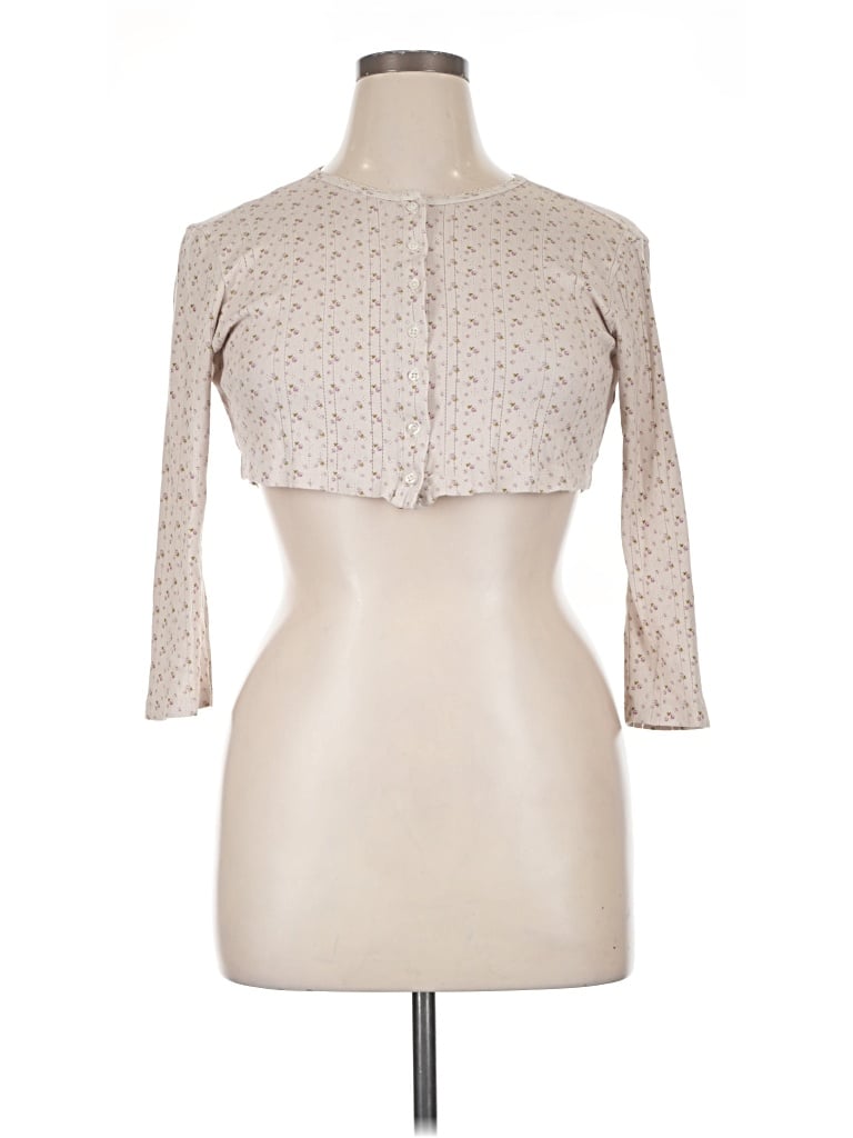 Pre-owned Cou Cou Cardigan Sweater In Tan