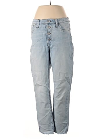 Madewell The High-Rise Slim Boyjean in Fitzgerald Wash: Button-Front Edition (view 1)