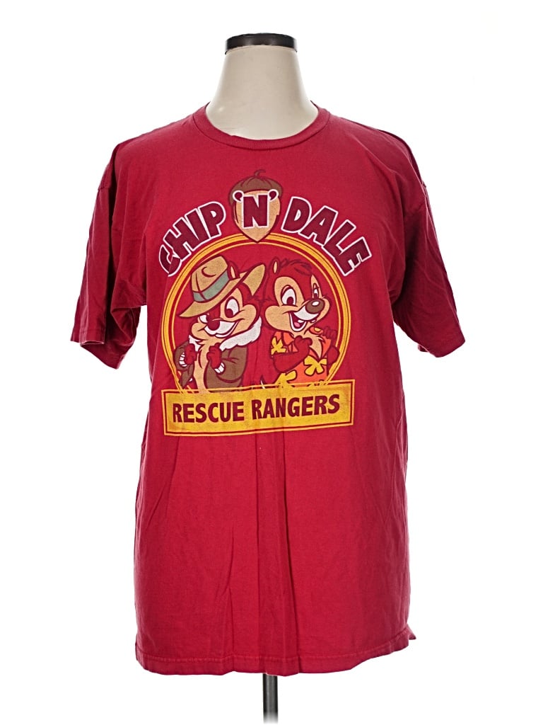 Pre-owned Disney Short Sleeve T-shirt In Red
