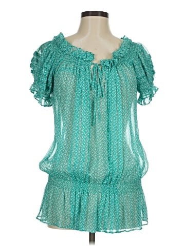 Celia  Birtwell for Express Short Sleeve Silk Top (view 1)