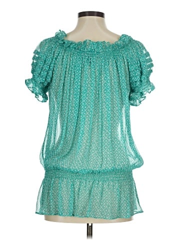 Celia  Birtwell for Express Short Sleeve Silk Top (view 2)