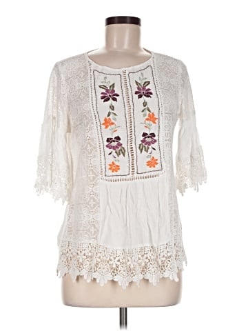 My Michelle 3/4 Sleeve Blouse (view 1)