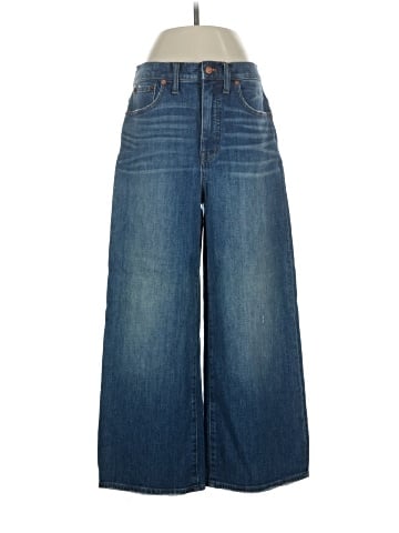 Madewell Wide-Leg Crop Jeans in Finney Wash (view 1)