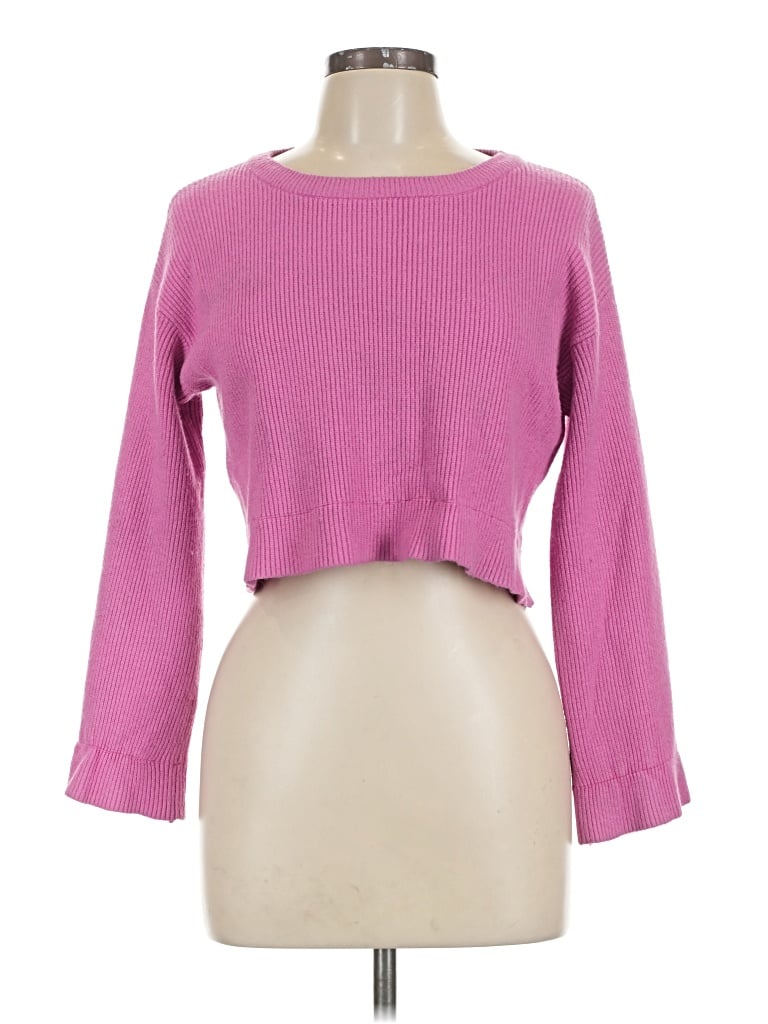 Pre-owned Minkpink Pullover Sweater In Pink
