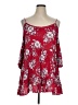 Soprano 100% Rayon Red 3/4 Sleeve Blouse Size 1X (estimated) - photo 1