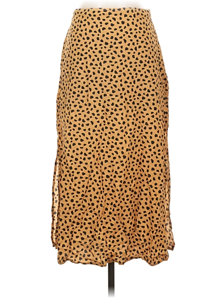 Pre-owned Marine Layer Casual Skirt In Gold