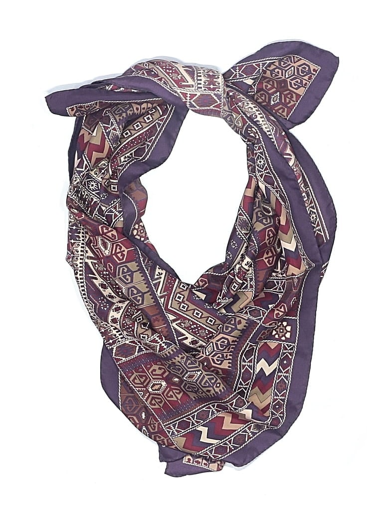Pre-owned Talbots Silk Scarf In Purple