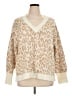Ann Taylor LOFT Animal Print Tan Pullover Sweater Size XL - photo 1