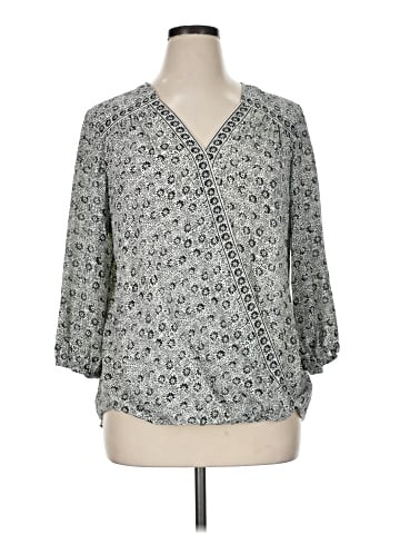 Max Studio 3/4 Sleeve Blouse (view 1)