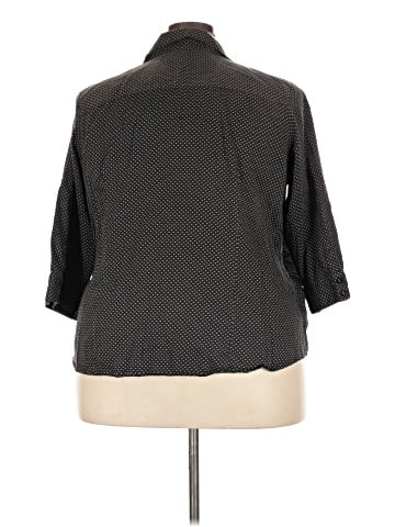 212 Collection 3/4 Sleeve Button-Down Shirt (view 2)