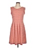 Max Studio Argyle Orange Casual Dress Size L - photo 1