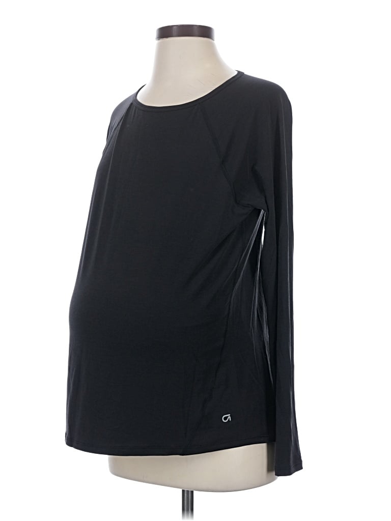 Pre-owned Gap - Maternity Long Sleeve T-shirt In Black