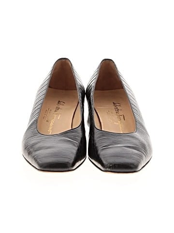 Salvatore Ferragamo Croc Embossed Pumps (view 2)